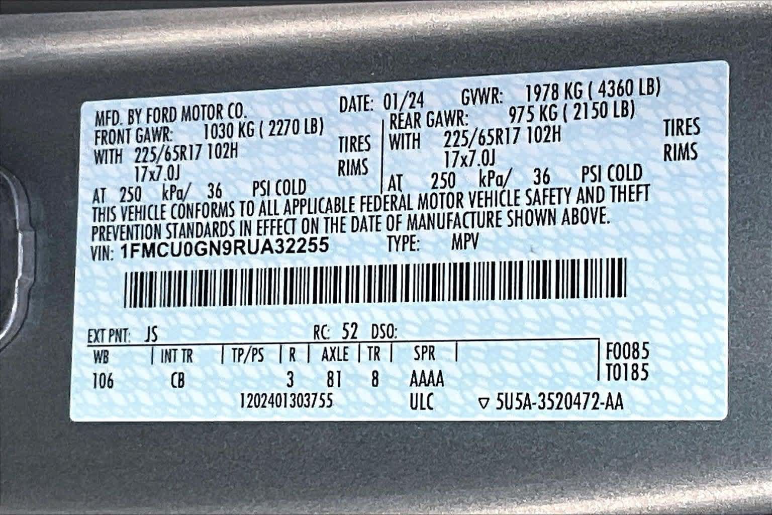 Used 2024 Ford Escape Active FWD image 18