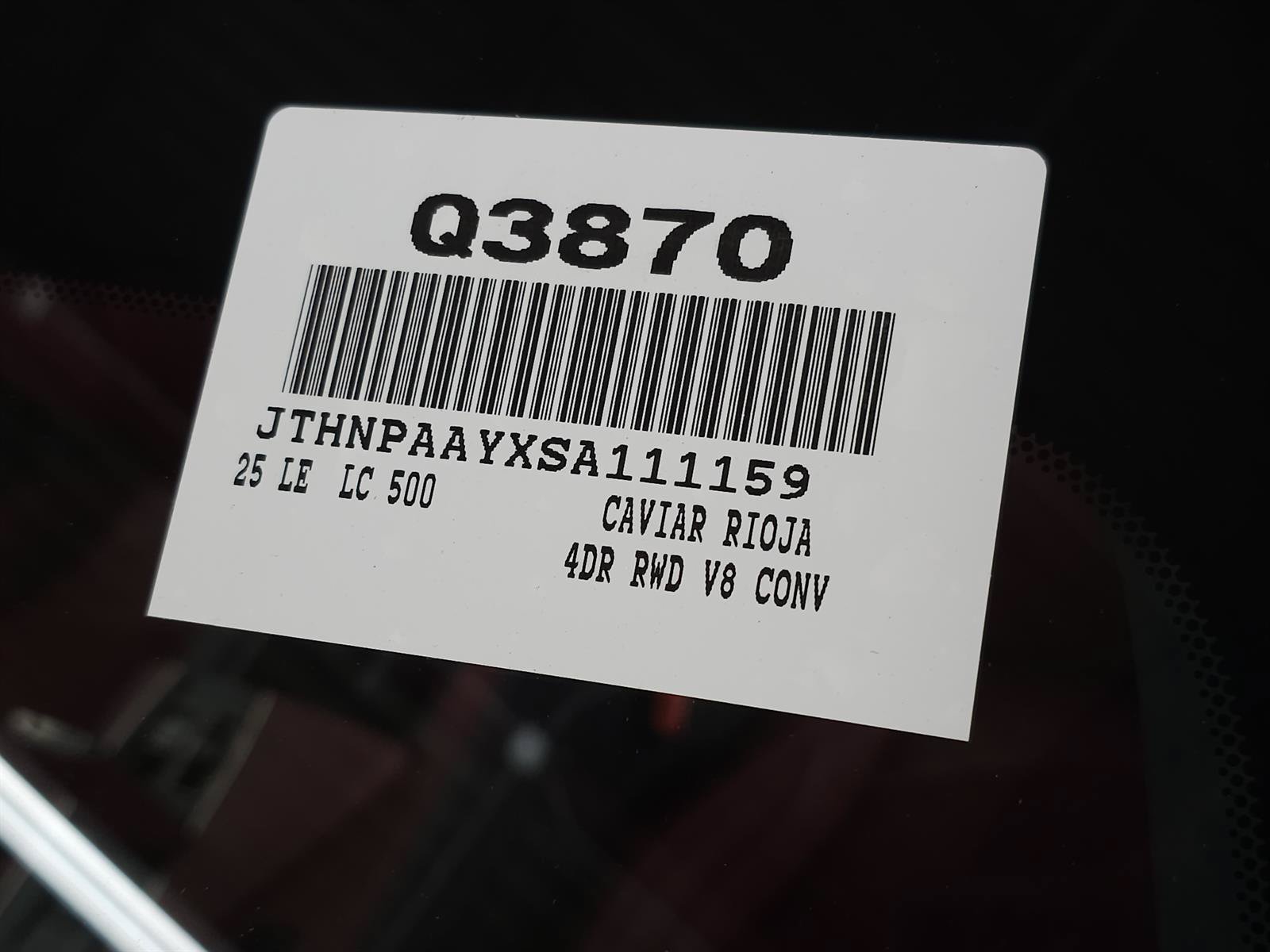 Used 2025 Lexus LC 500 Convertible w/ Bespoke Build Package RWD image 40