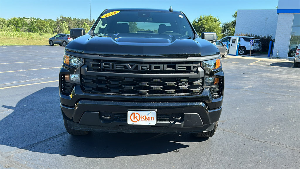 New 2026 Chevrolet Silverado 1500 Custom w/ Turbomax Blackout Package AWD/4WD image 2
