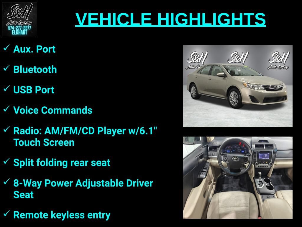 Used 2014 Toyota Camry LE FWD image 3