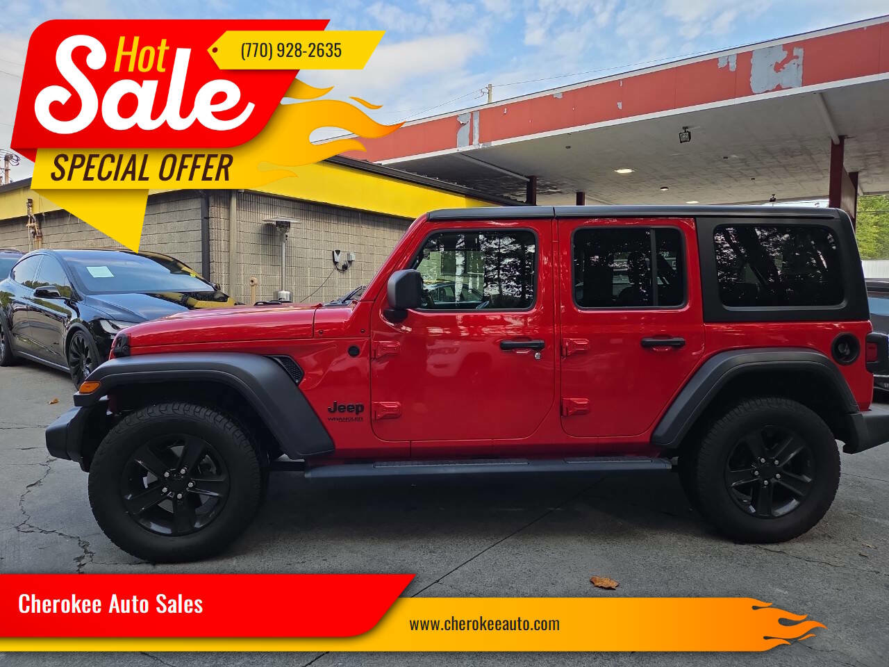 Used 2021 Jeep Wrangler Unlimited Sport image 1