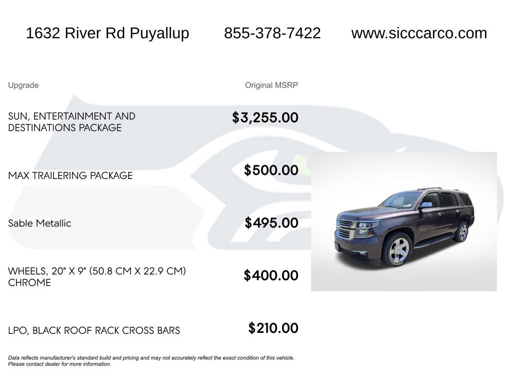 Used 2015 Chevrolet Tahoe LTZ AWD/4WD image 5