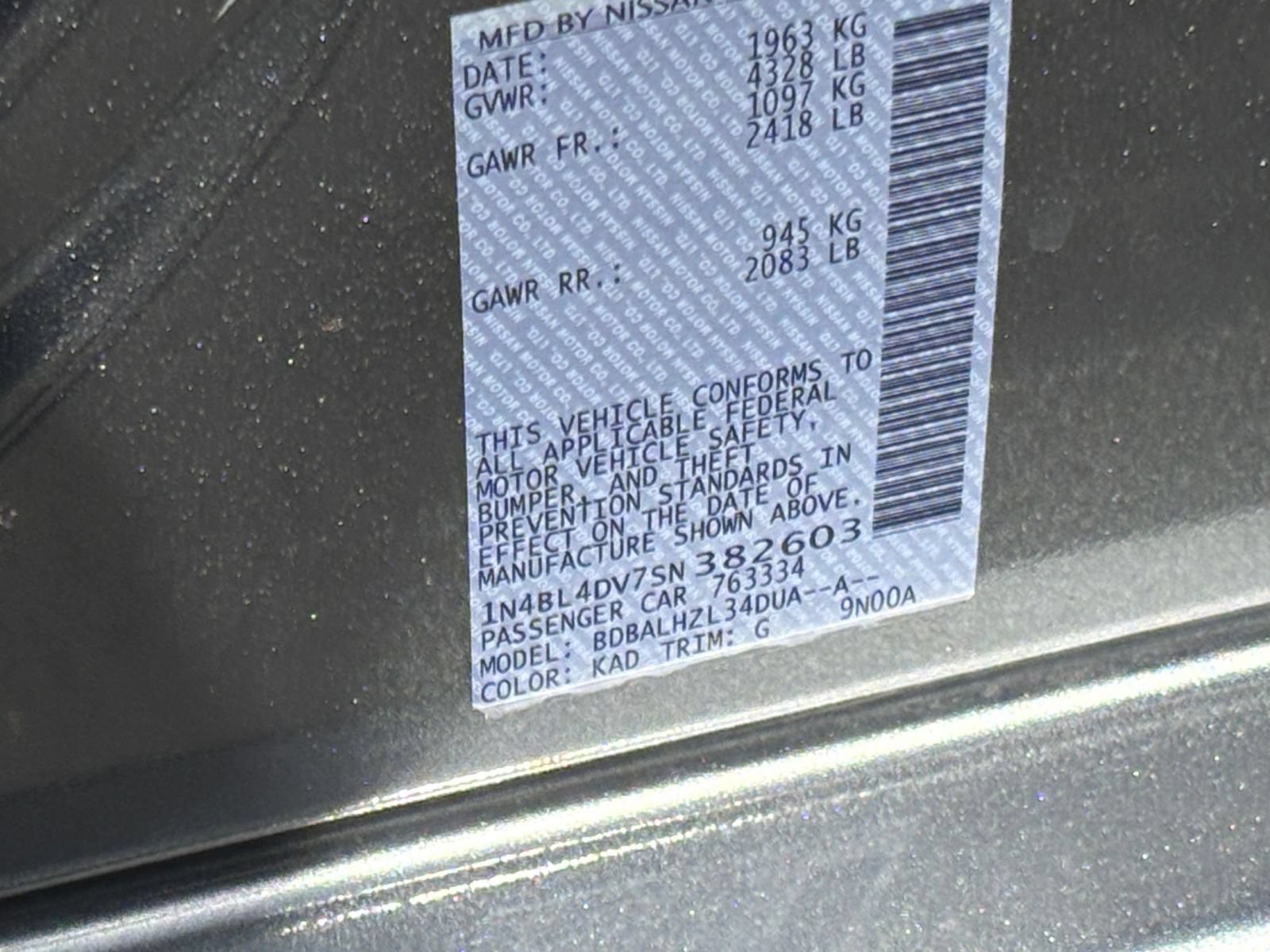 Used 2025 Nissan Altima 2.5 SV FWD image 30