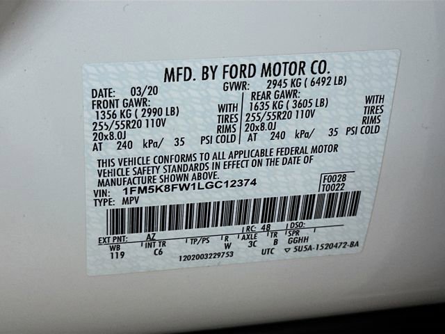 Used 2020 Ford Explorer Limited w/ Hybrid Equipment Group 310A image 38