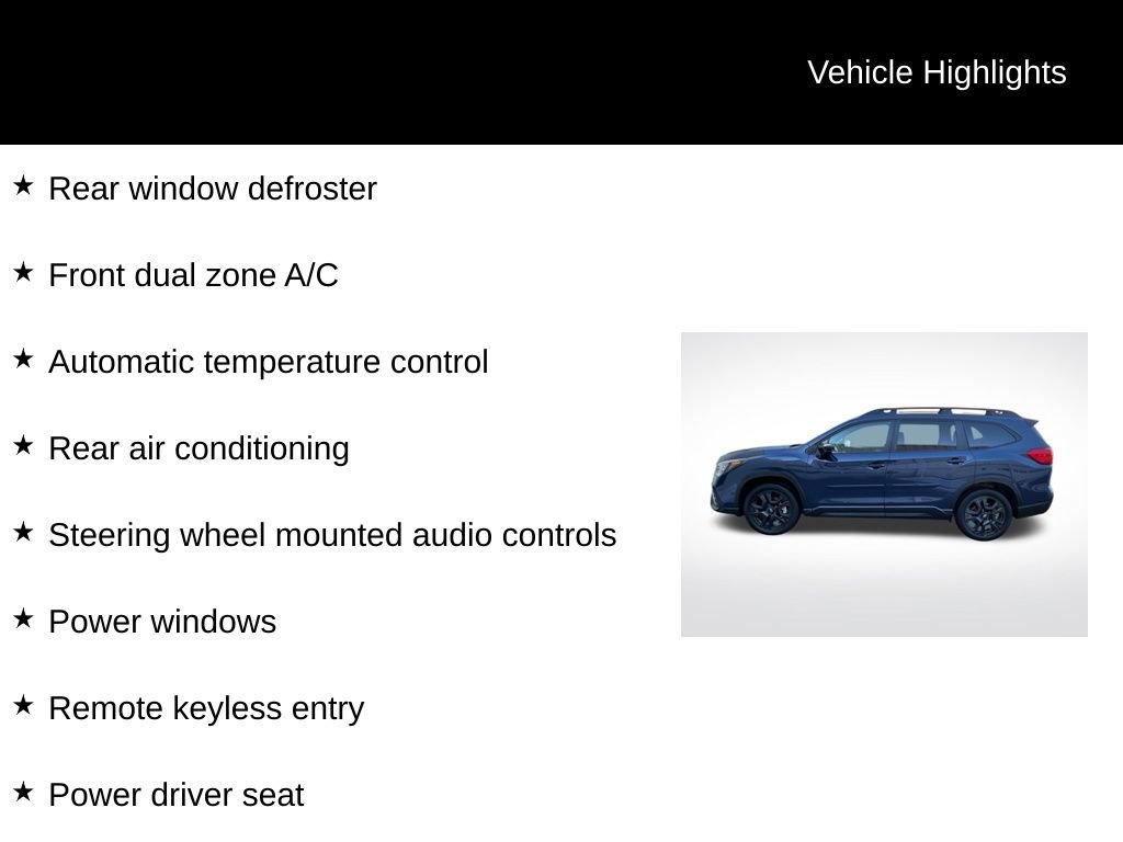Certified 2025 Subaru Ascent Onyx Edition image 8