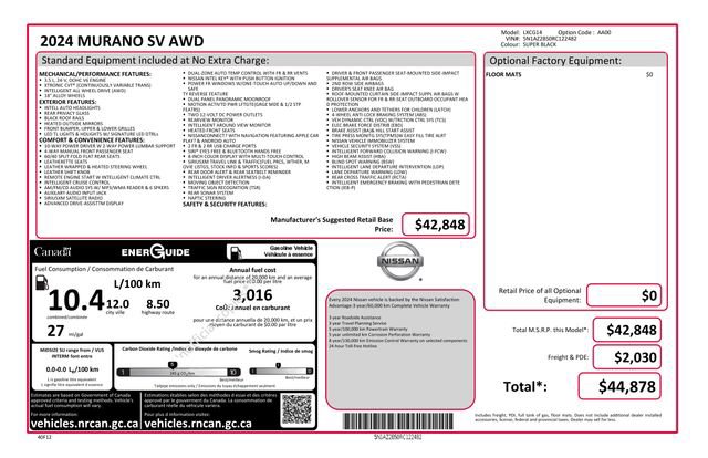 Used 2024 Nissan Murano SV AWD/4WD image 6