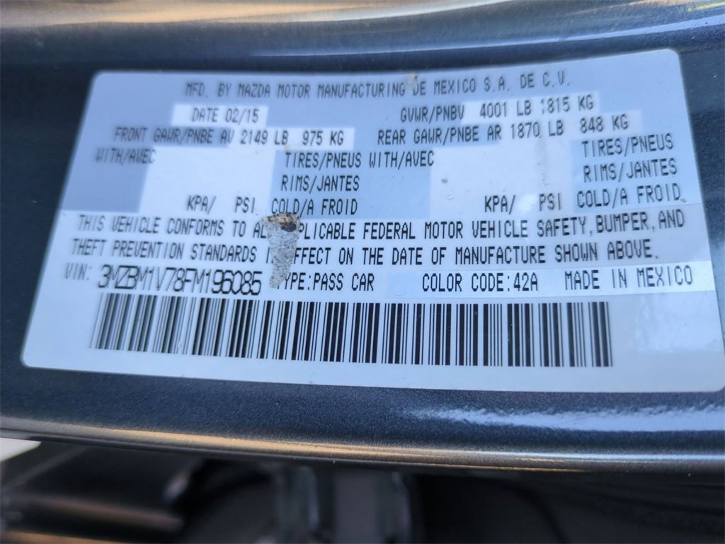 Used 2015 MAZDA MAZDA3 i Touring w/ Technology Package image 27