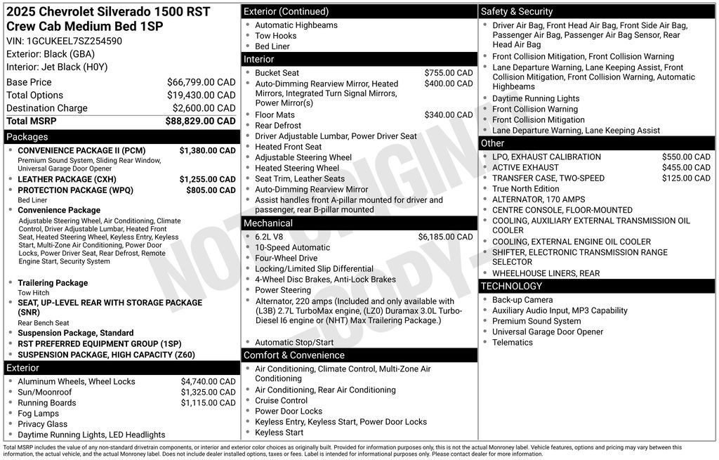 Used 2025 Chevrolet Silverado 1500 RST w/ Convenience Package II AWD/4WD image 40