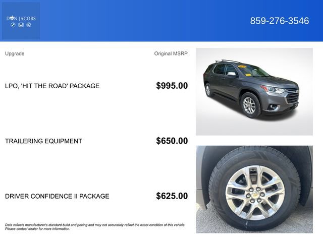 Used 2020 Chevrolet Traverse LT w/ LPO, 'HIT The Road' Package AWD/4WD image 5