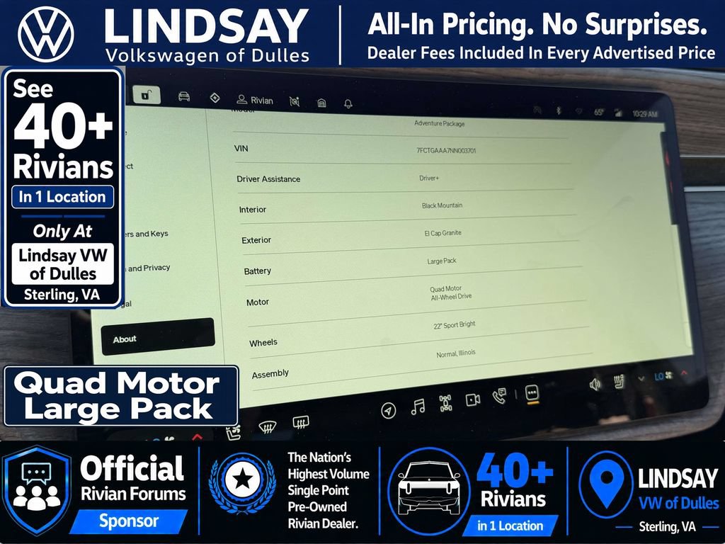 Used 2022 Rivian R1T Adventure AWD/4WD image 25
