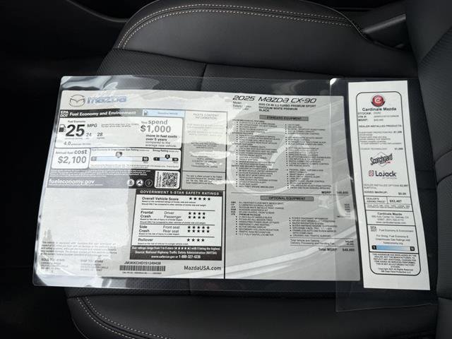 New 2025 MAZDA CX-90 3.3 Turbo w/ Premium Sport Pkg image 37
