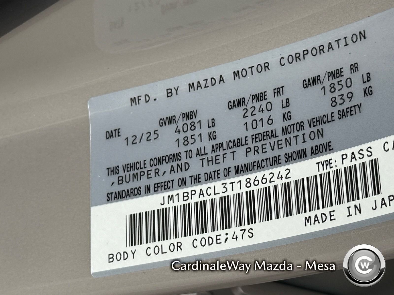 New 2026 MAZDA MAZDA3 2.5 S Sedan w/ Preferred Pkg image 25