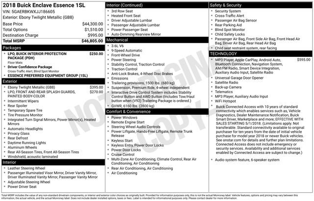 Used 2018 Buick Enclave Essence image 7