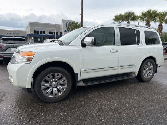 Used 2015 Nissan Armada Platinum w/ 2nd Row Captain Seat Package RWD image 2