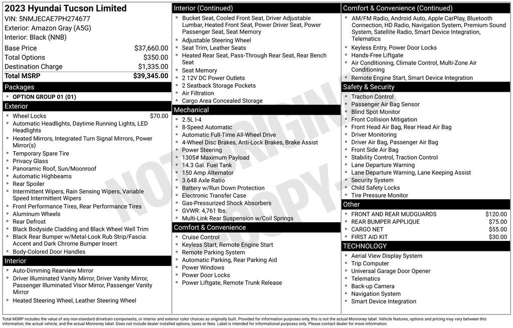 Used 2023 Hyundai Tucson Limited image 2