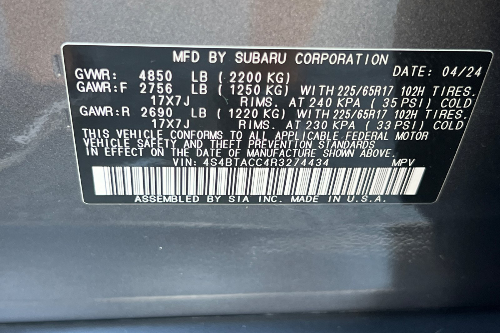 Used 2024 Subaru Outback Premium AWD/4WD image 33