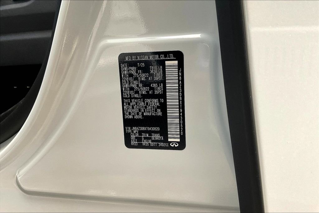 New 2026 INFINITI QX80 4WD w/ Sport Exterior Package image 23