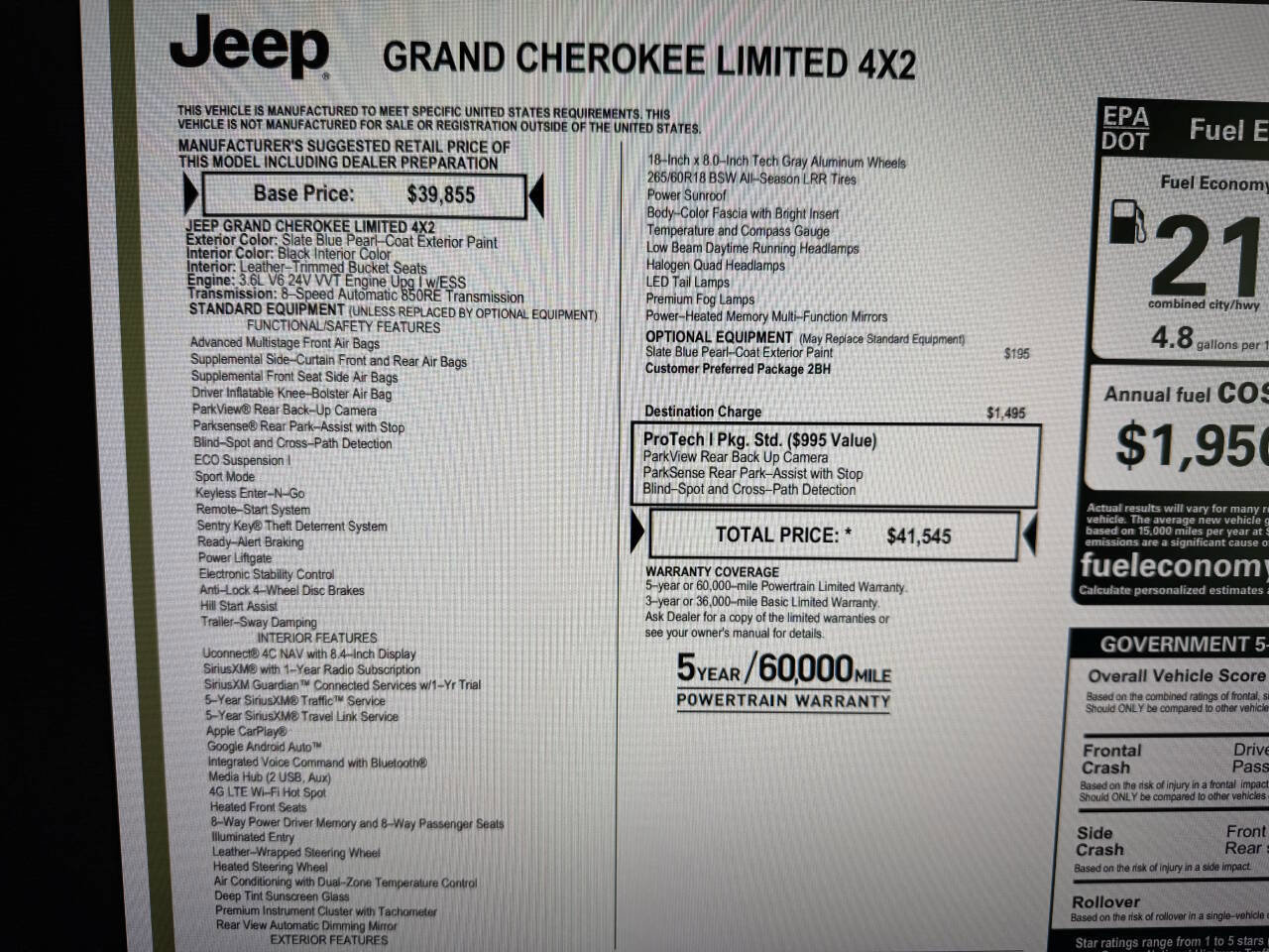 Used 2020 Jeep Grand Cherokee Limited image 20