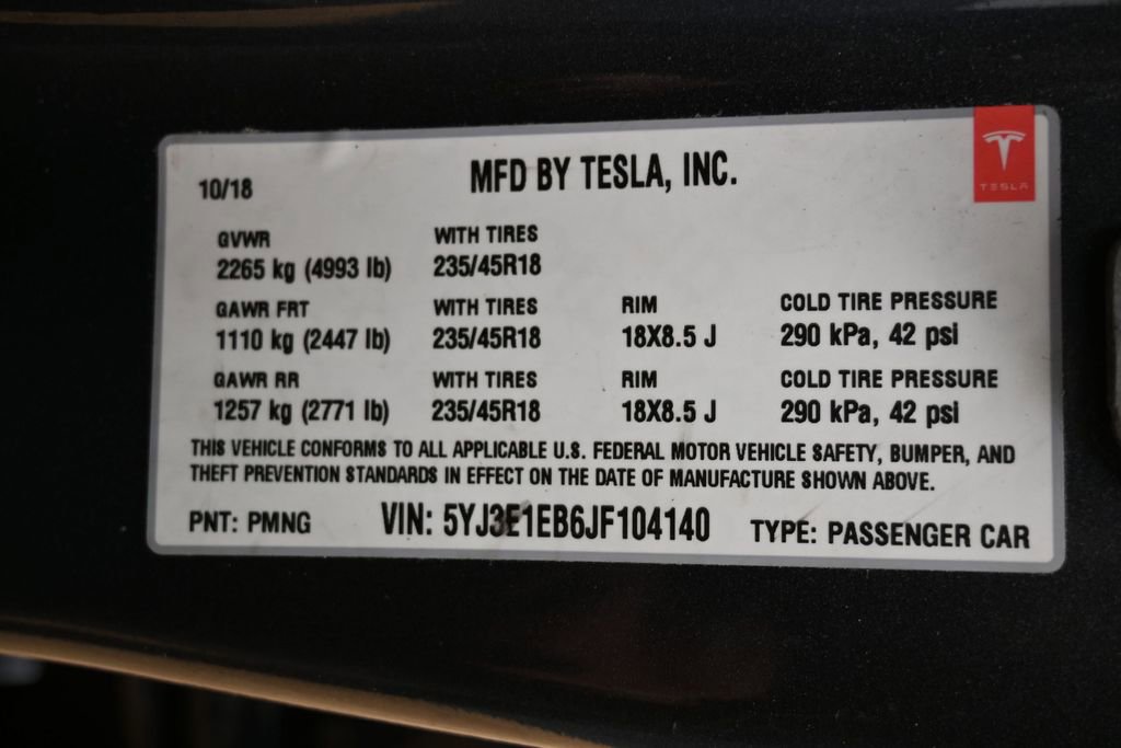 Used 2018 Tesla Model 3 Long Range image 51