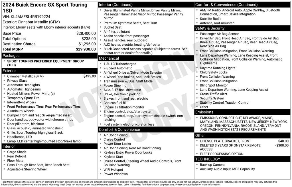 Used 2024 Buick Encore GX Sport Touring image 37