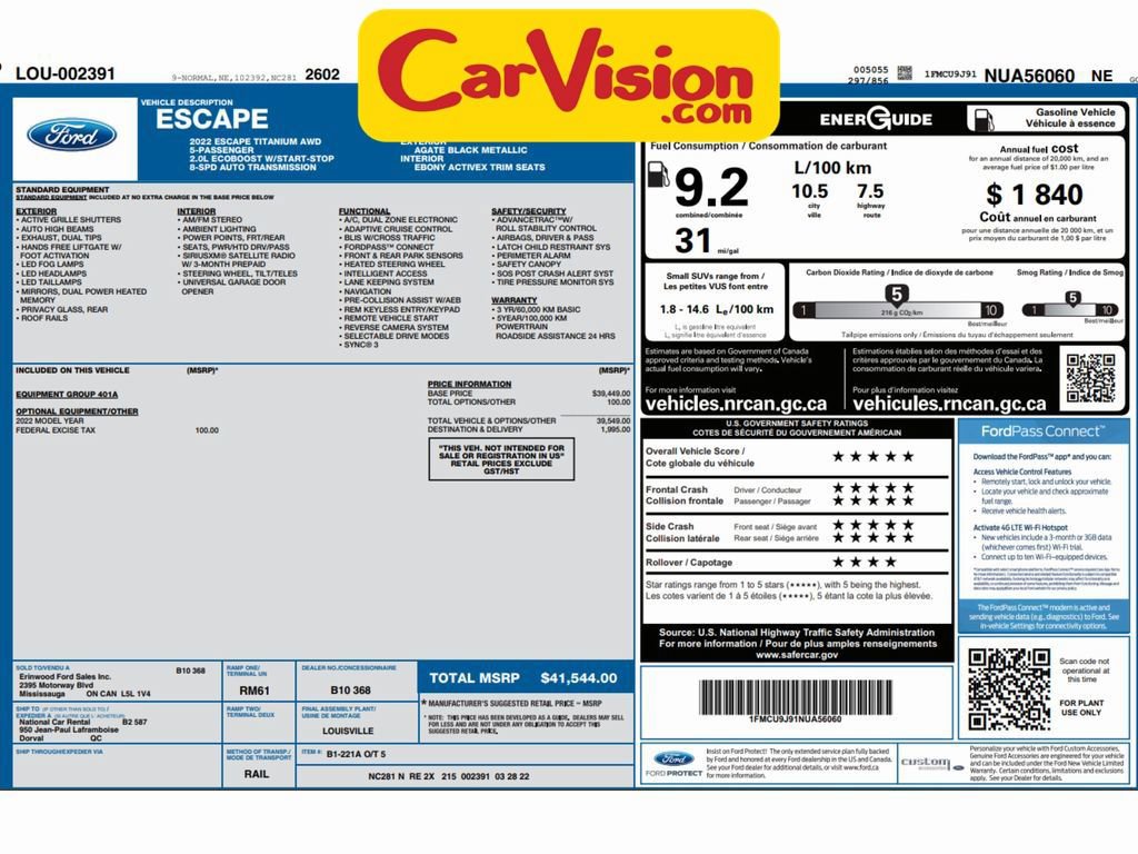 Used 2022 Ford Escape Titanium image 2