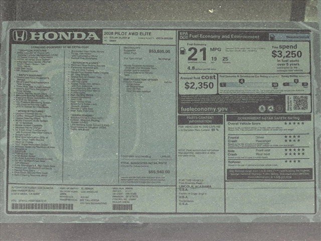 New 2026 Honda Pilot Elite image 17