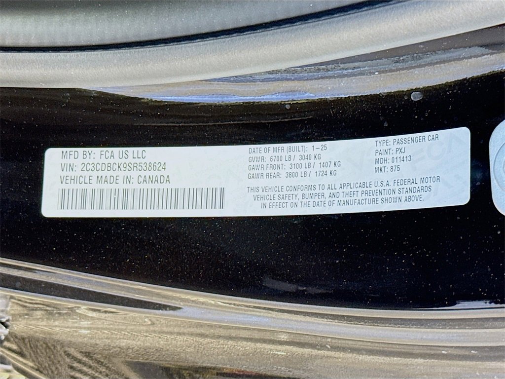 Used 2025 Dodge Charger R/T w/ Quick Order Package 25M R/T image 33