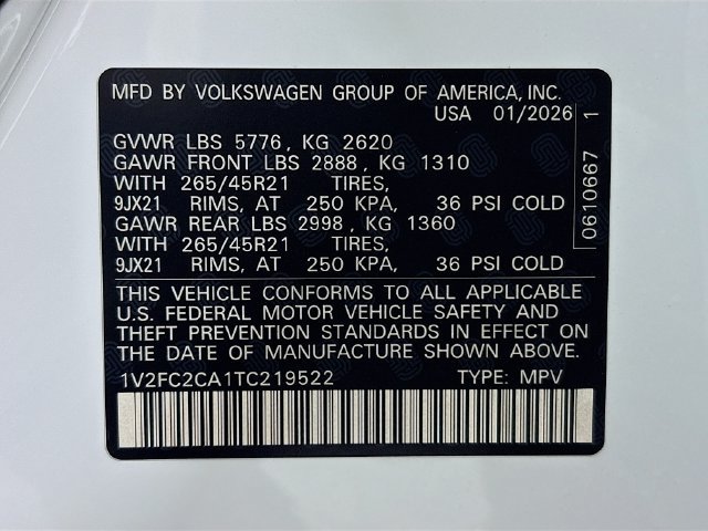 New 2026 Volkswagen Atlas Cross Sport SEL Premium R-Line AWD/4WD image 34
