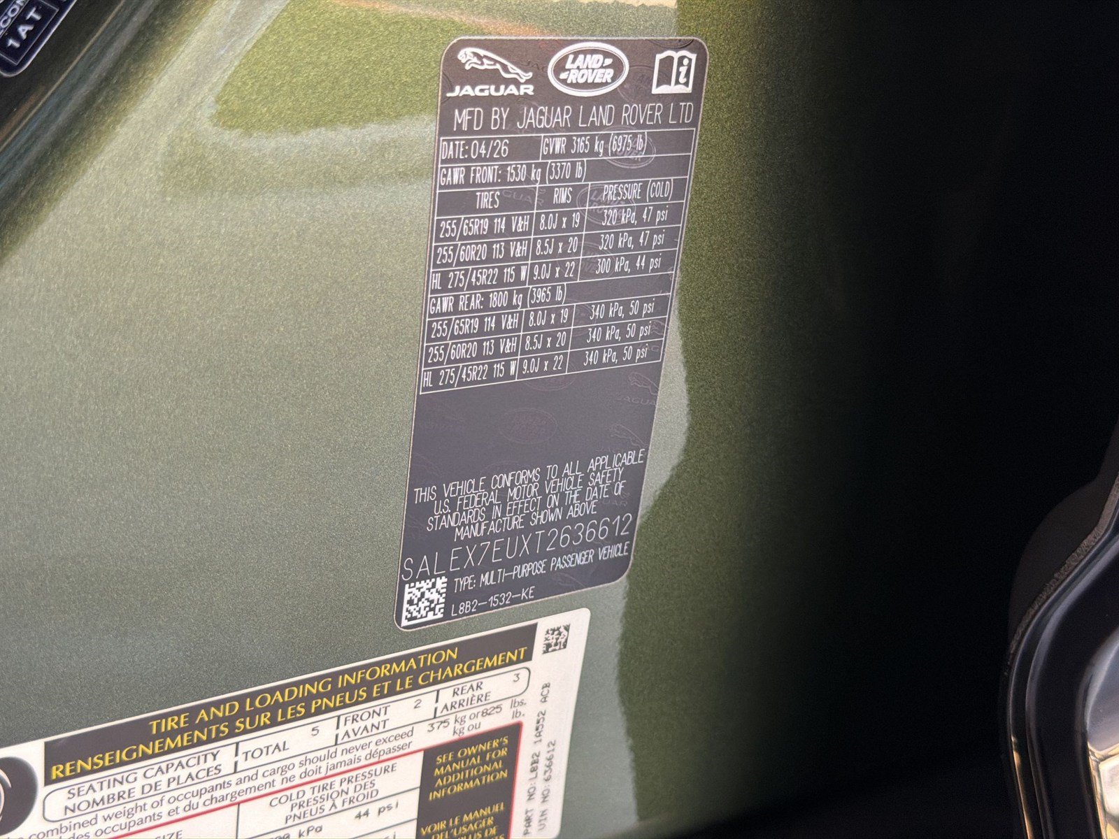 New 2026 Land Rover Defender 110 X AWD/4WD image 25