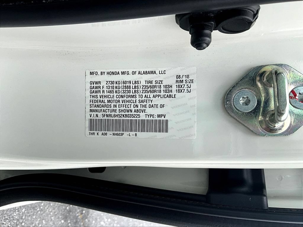 Certified 2019 Honda Odyssey EX image 18