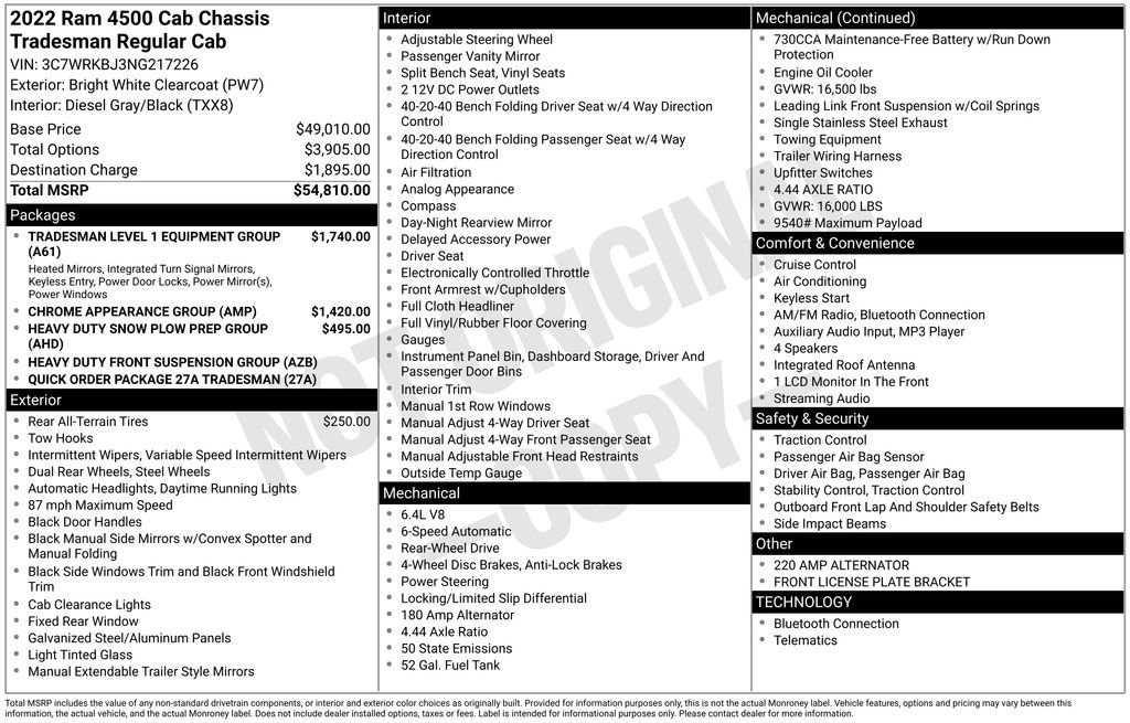 Used 2022 RAM 4500 Tradesman image 7