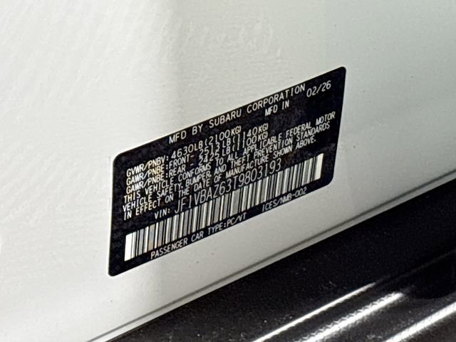 New 2026 Subaru WRX tS image 32