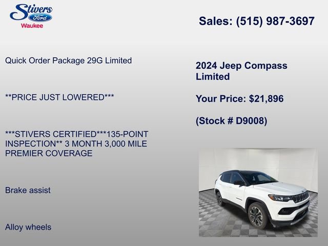 Used 2024 Jeep Compass Limited AWD/4WD image 8