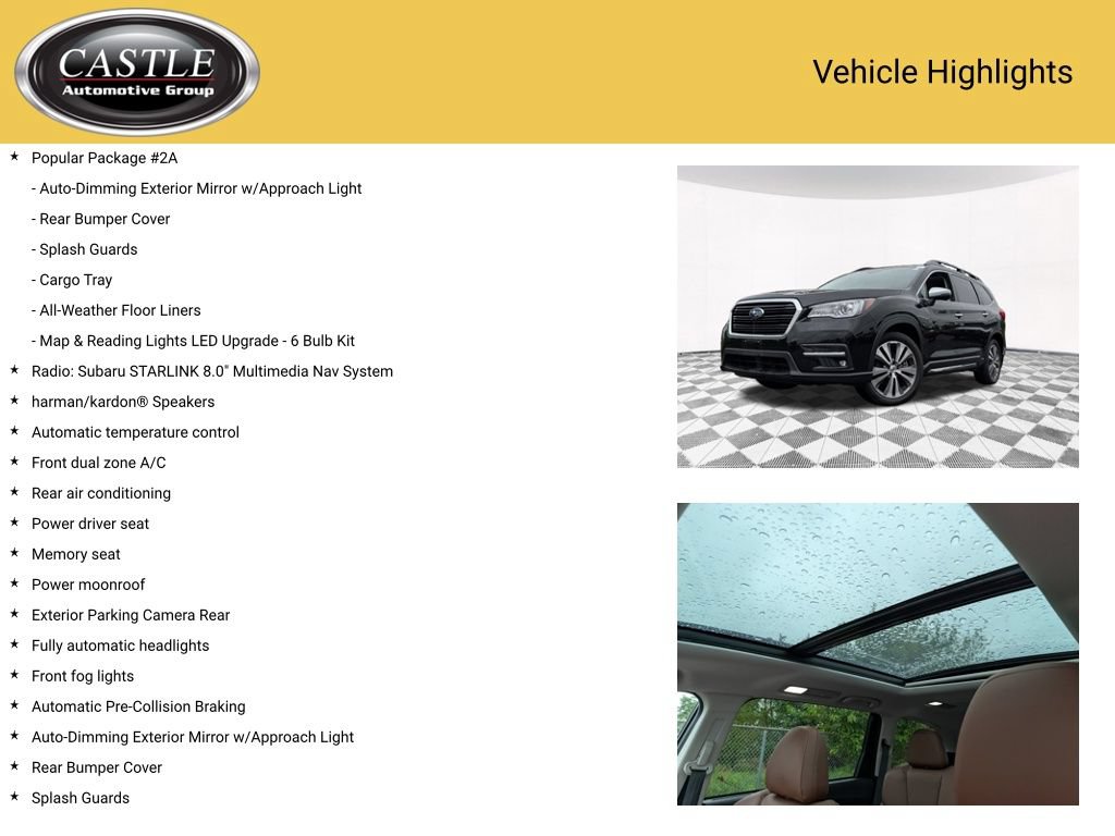 Used 2019 Subaru Ascent Touring w/ Popular Package #2A AWD/4WD image 7