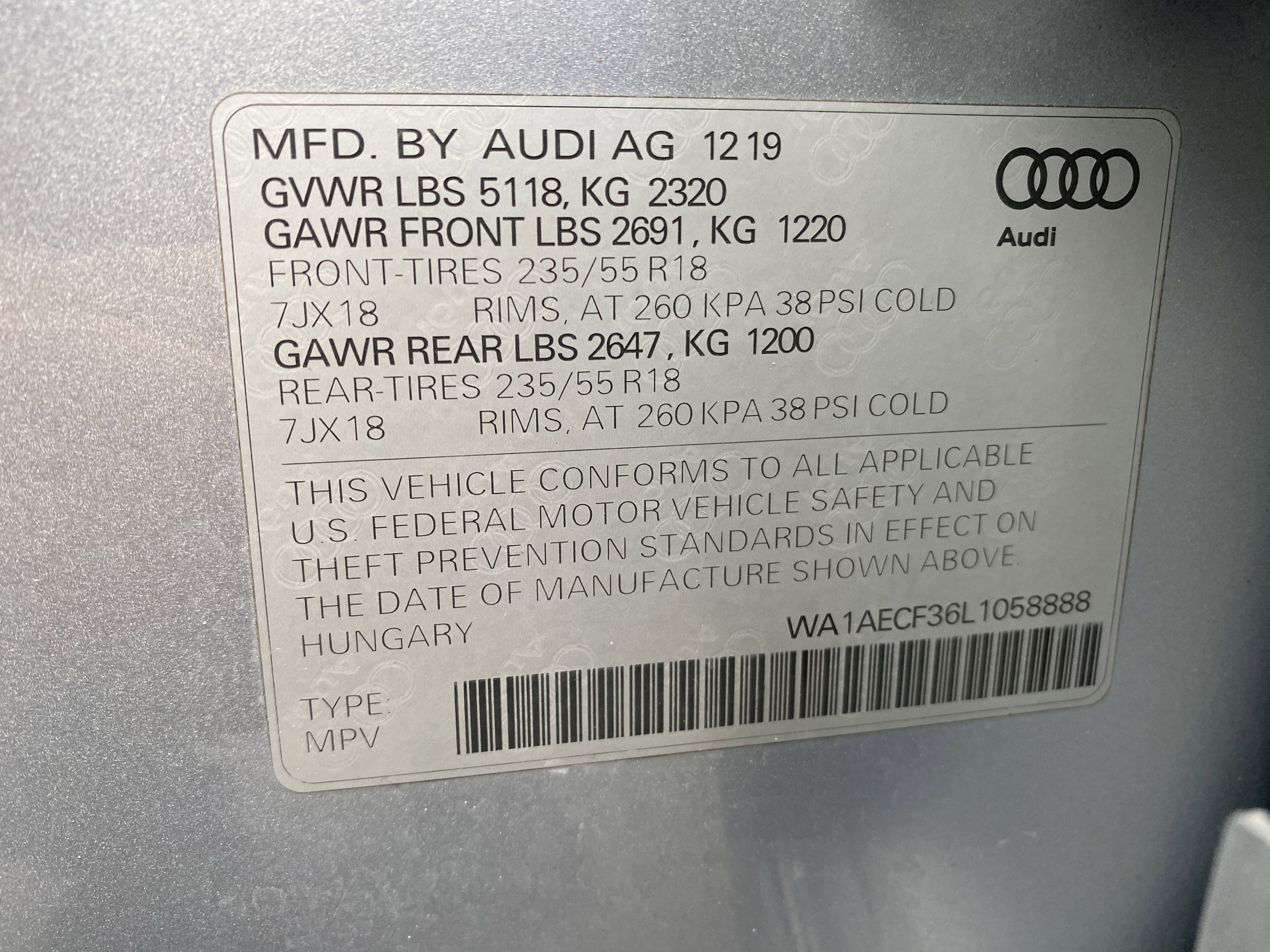 Used 2020 Audi Q3 2.0T Premium image 37