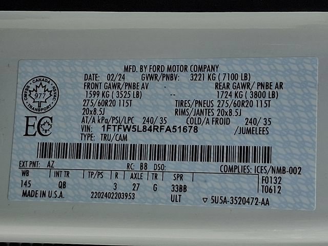 Used 2024 Ford F150 Lariat AWD/4WD image 36