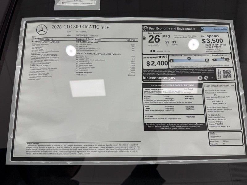 New 2026 Mercedes-Benz GLC 300 4MATIC image 4