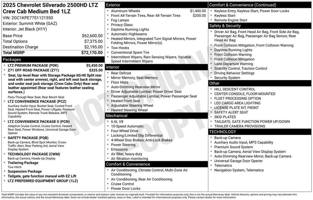 Certified 2025 Chevrolet Silverado 2500 LTZ w/ LTZ Premium Package AWD/4WD image 11
