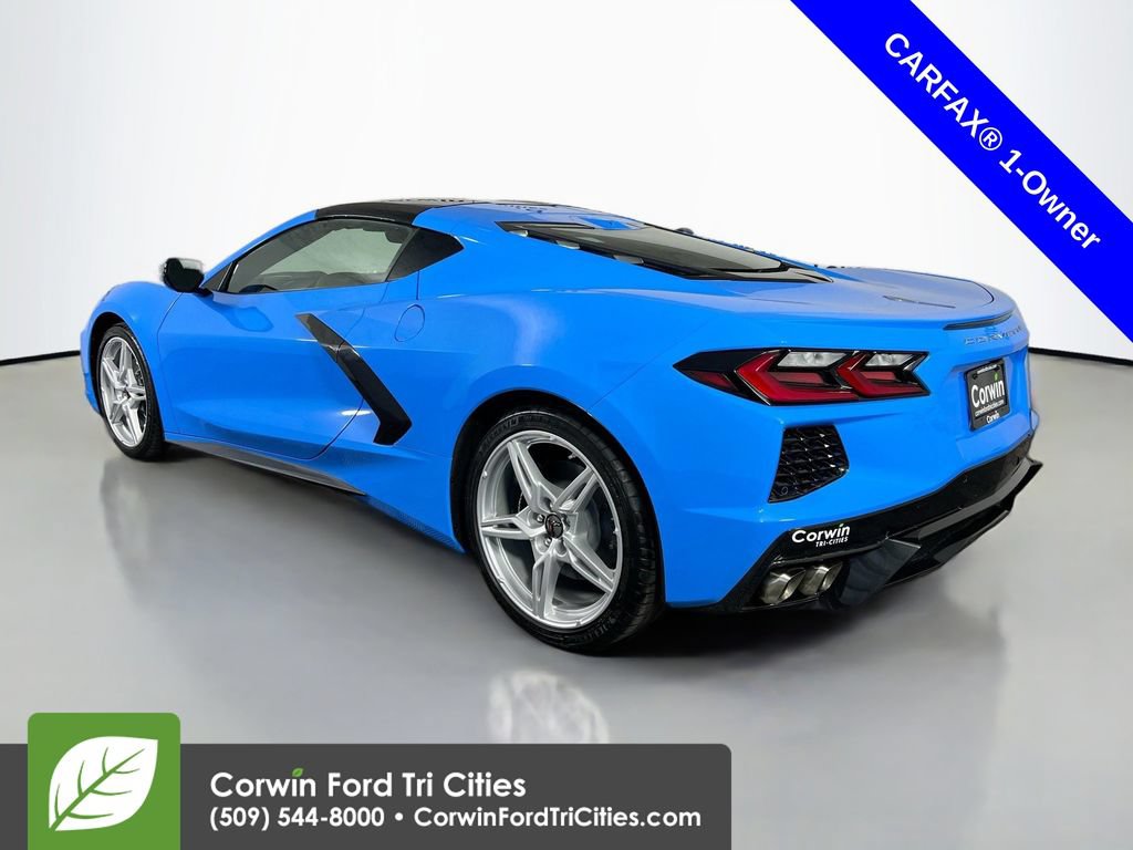 Used 2024 Chevrolet Corvette Stingray Coupe w/ Chrome Exterior Badge Package RWD image 11