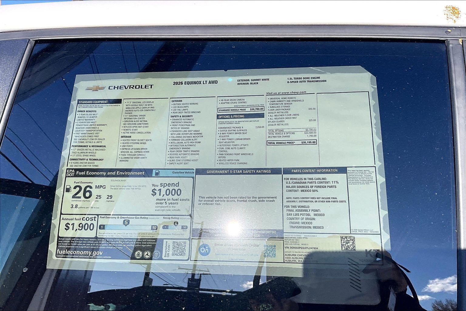 New 2026 Chevrolet Equinox LT w/ Convenience Package II image 13