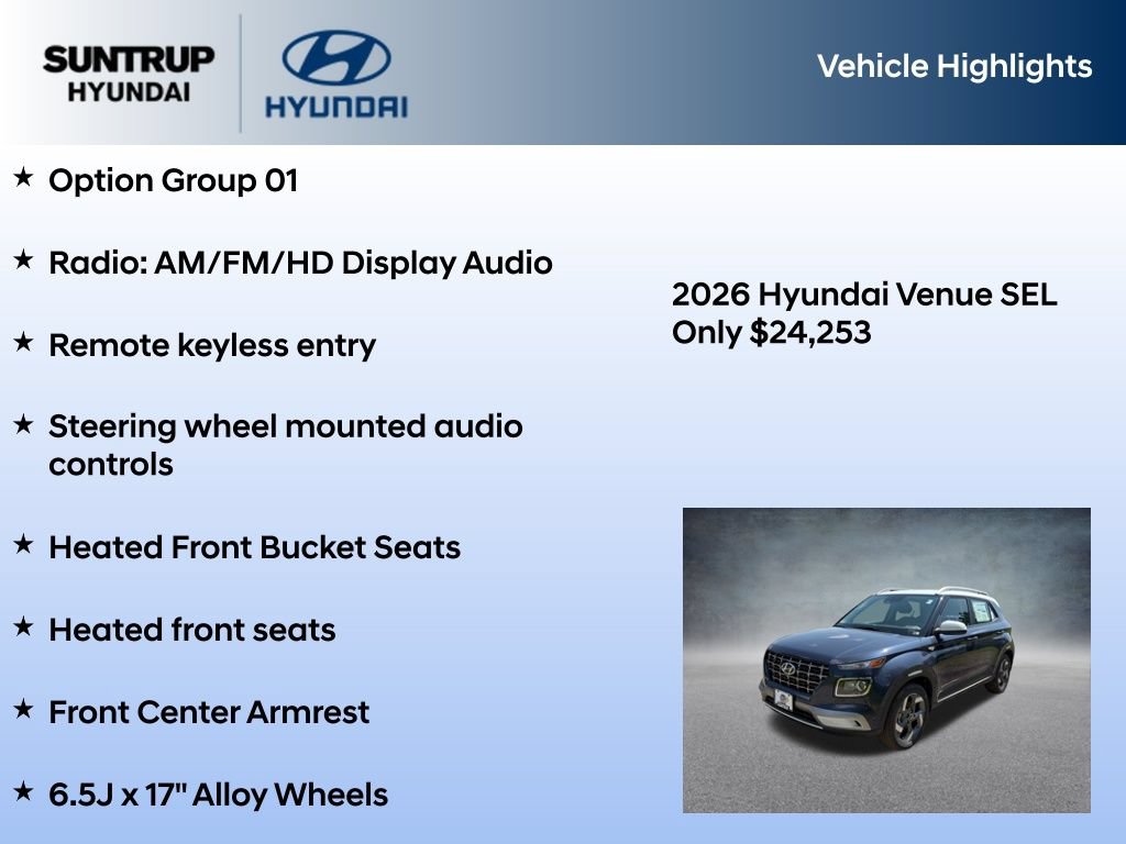 New 2026 Hyundai Venue SEL FWD image 7
