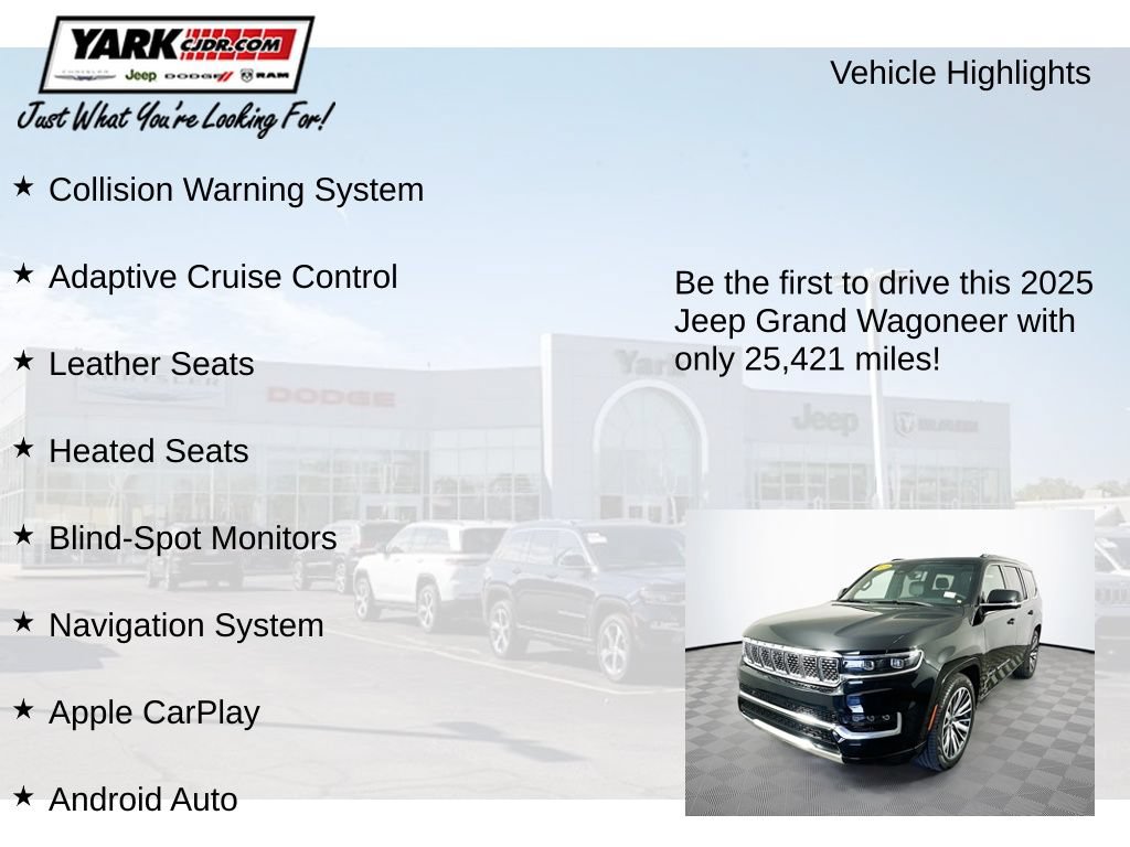 Certified 2025 Jeep Grand Wagoneer 4WD image 12