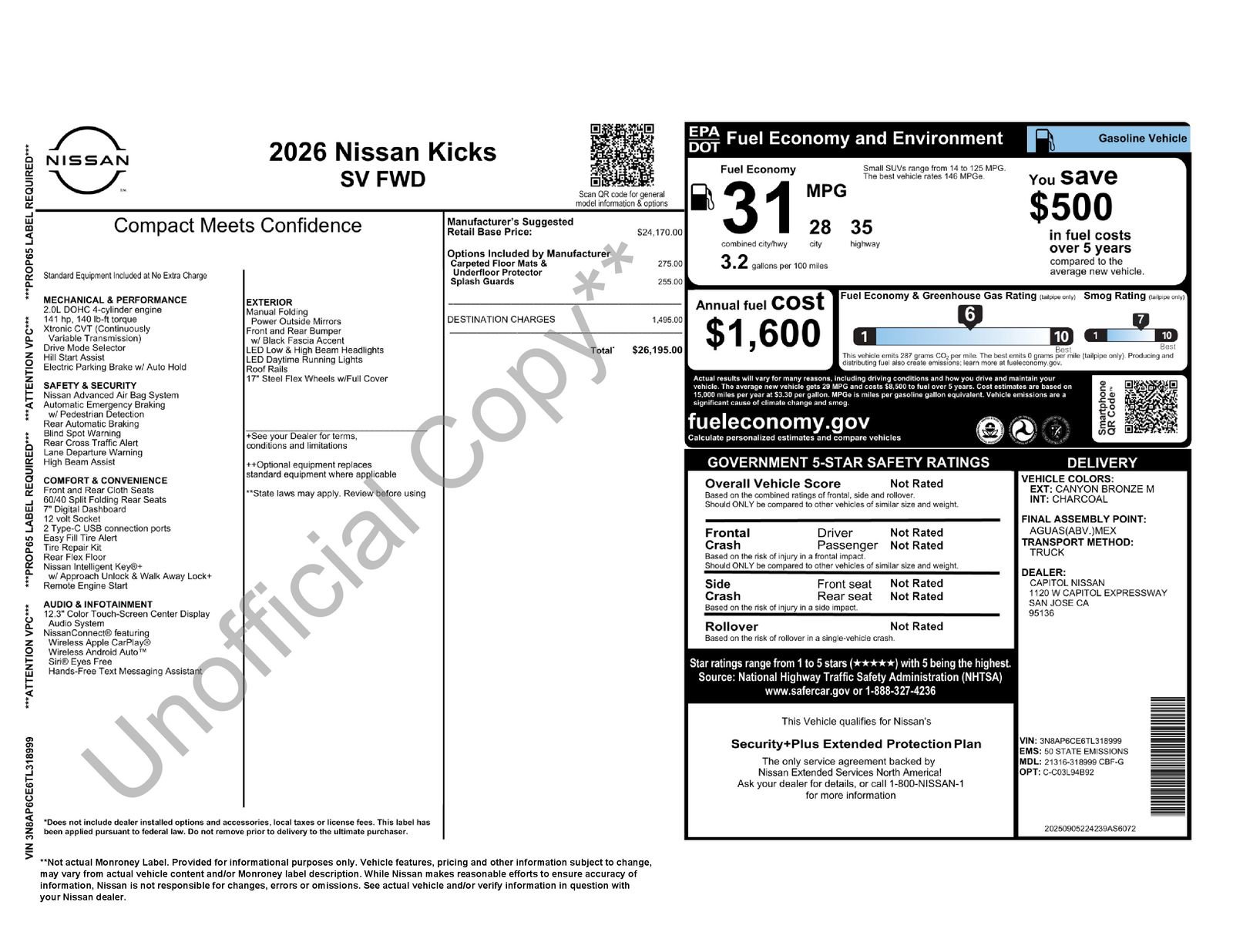 New 2026 Nissan Kicks SV image 39