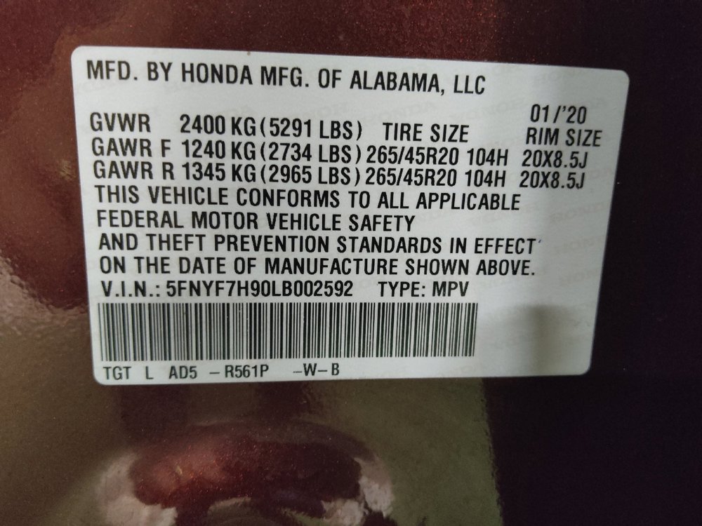 Used 2020 Honda Passport Touring image 33