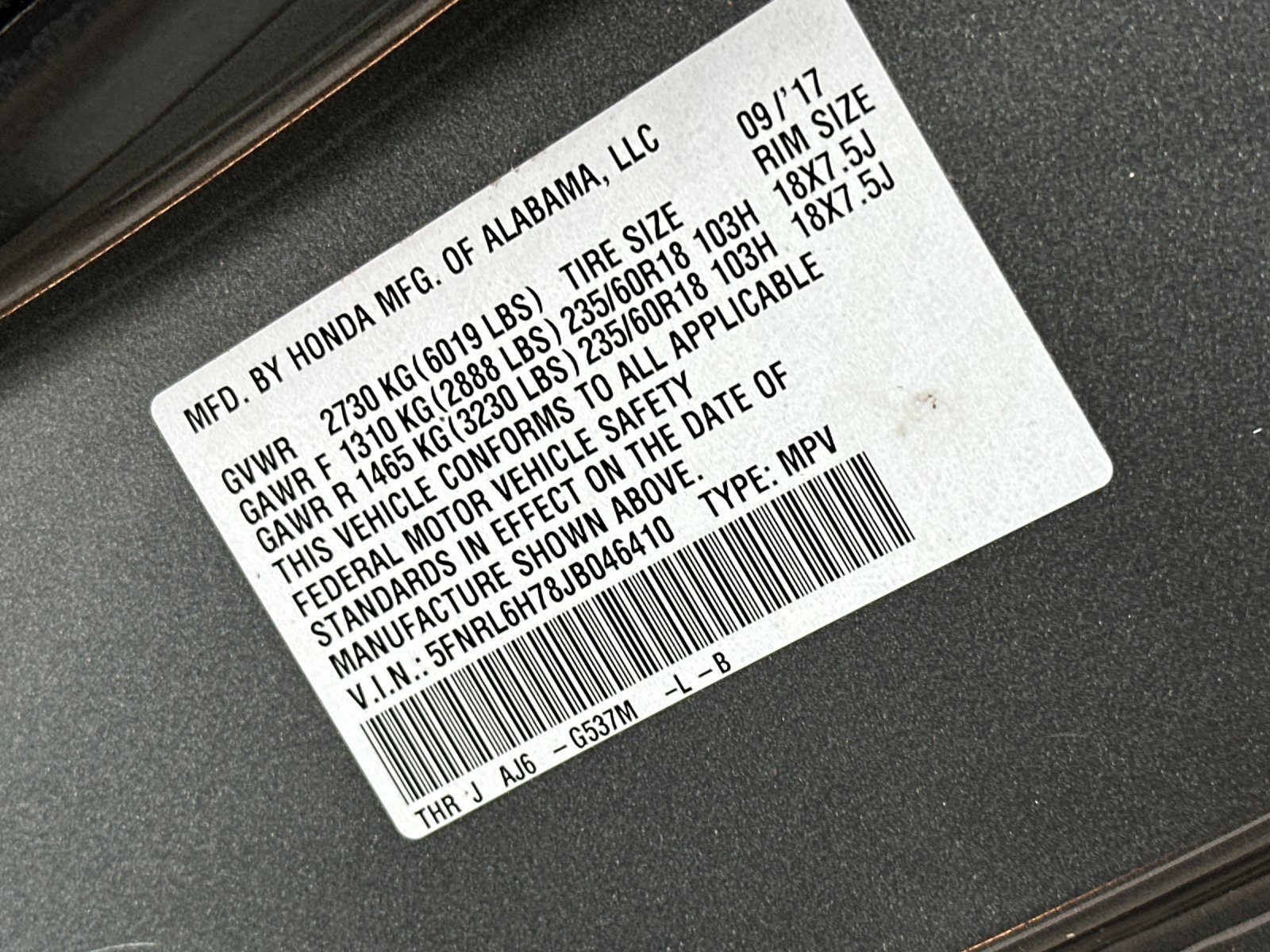 Used 2018 Honda Odyssey EX-L image 38