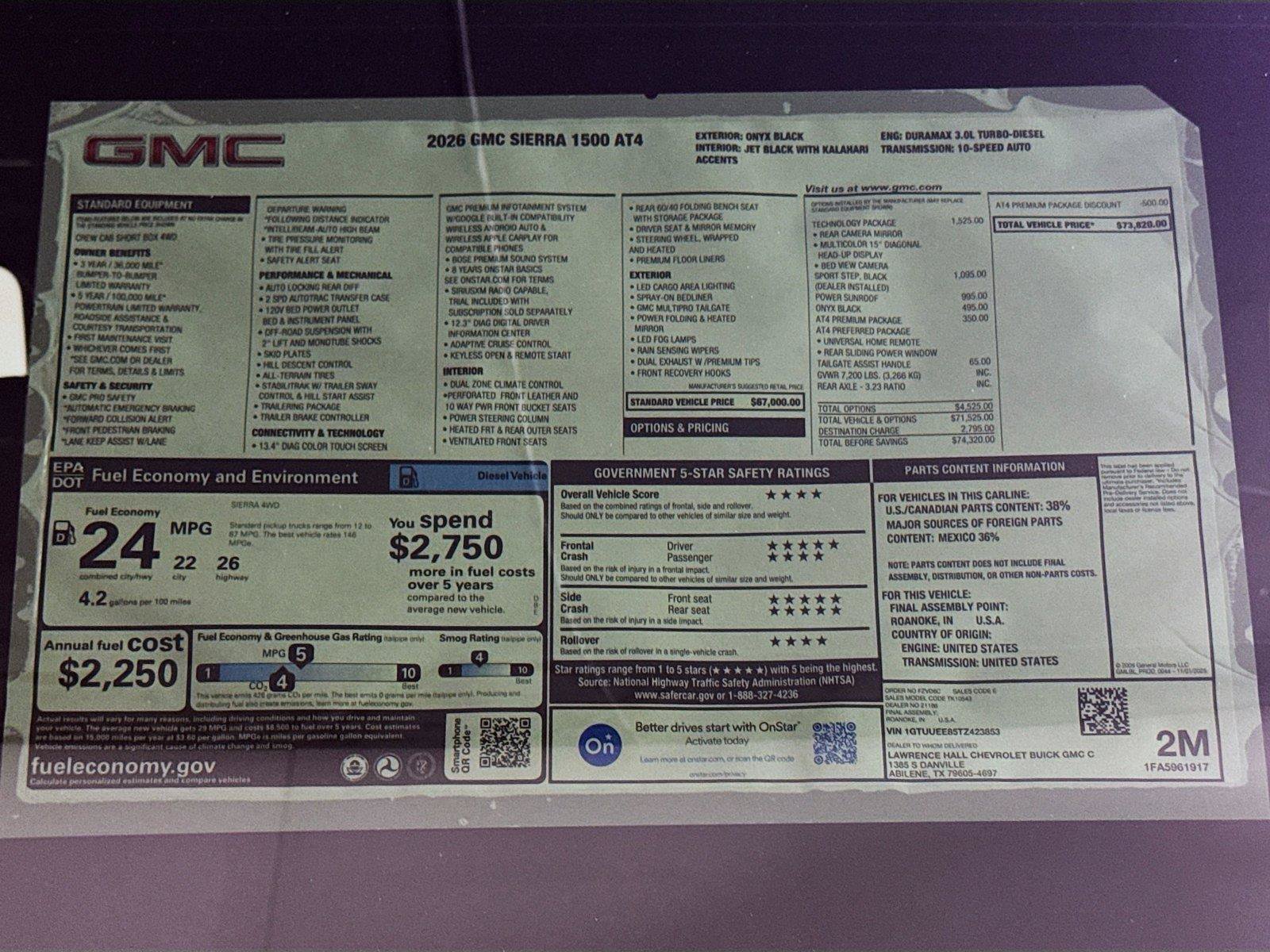 New 2026 GMC Sierra 1500 AT4 w/ AT4 Premium Package AWD/4WD image 20