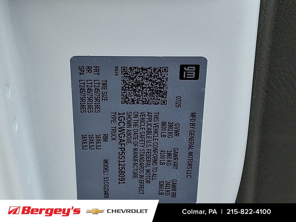 New 2025 Chevrolet Express 2500 w/ Driver Convenience Package RWD image 18