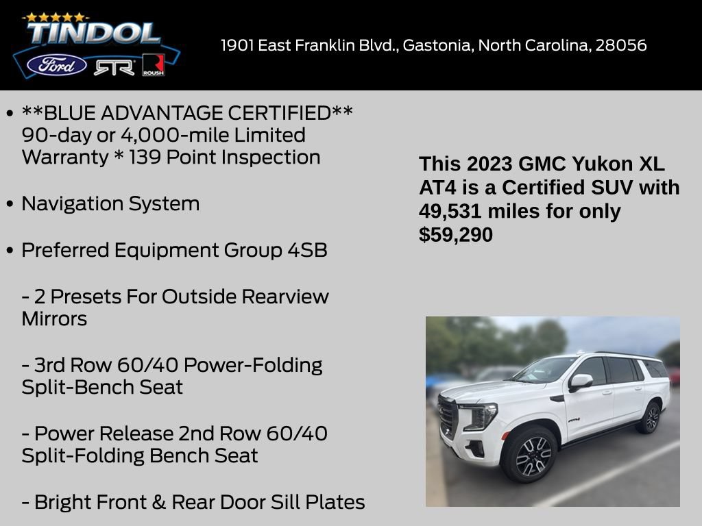 Used 2023 GMC Yukon XL AT4 w/ Max Trailering Package AWD/4WD image 13