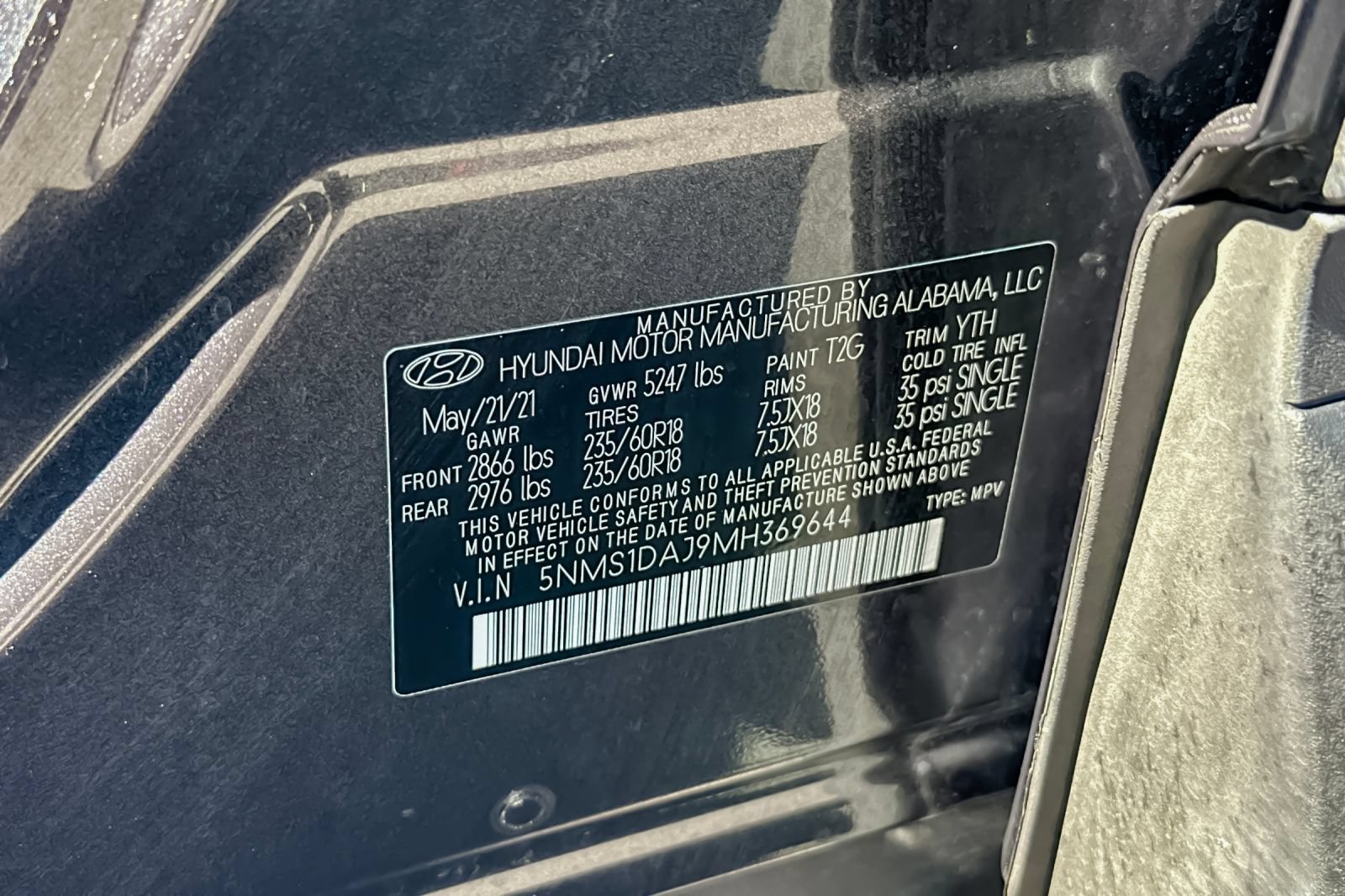 Used 2021 Hyundai Santa Fe SE w/ Cargo Package AWD/4WD image 39