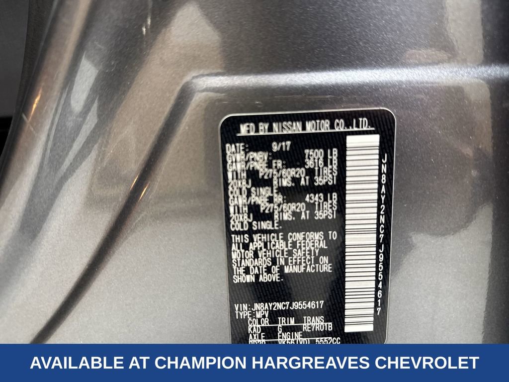 Used 2018 Nissan Armada SL w/ Moonroof Package image 42